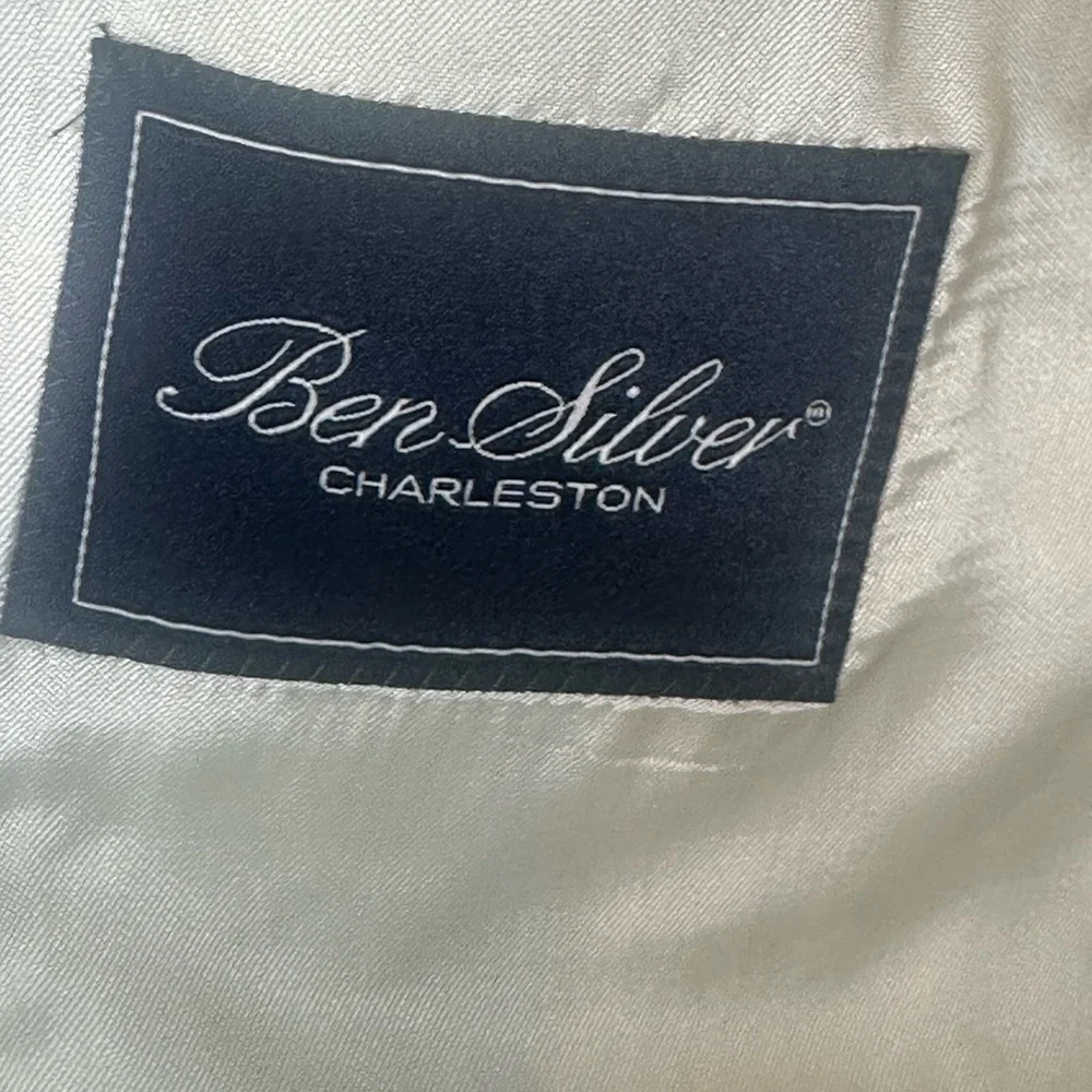 Ben Silver Charleston Linen Luxe Fabric Blue Quiet Luxury Blazer/ Sport Coat,51T
